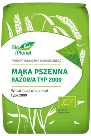 MĄKA PSZENNA RAZOWA TYP 2000 BIO 1 kg