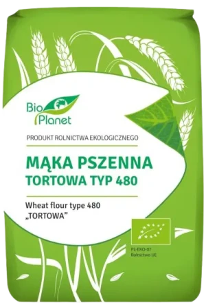 MĄKA PSZENNA TORTOWA TYP 480 BIO 1 kg