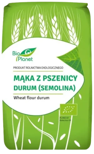 MĄKA Z PSZENICY DURUM SEMOLINA BIO 500 g