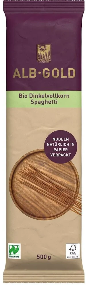 MAKARON ORKISZOWY RAZOWY SPAGHETTI BIO 500 g