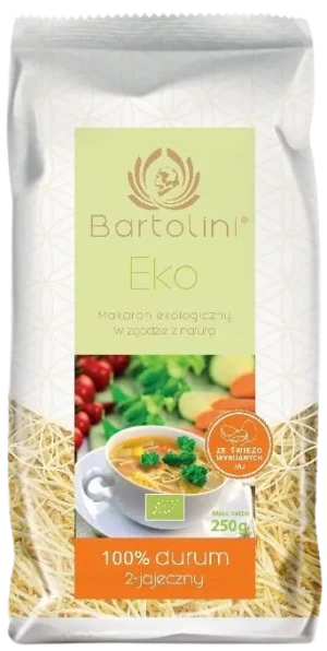MAKARON 2-JAJECZNY KRAJANKA CIENKA BIO 250 g