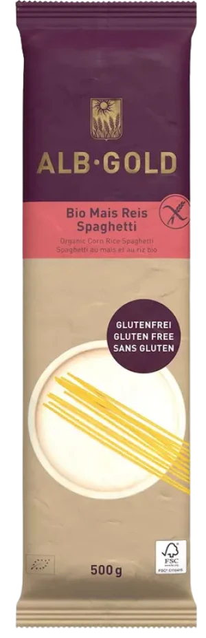 MAKARON KUKURYDZIANO-RYŻOWY SPAGHETTI BEZGLUTENOWY BIO 500 g