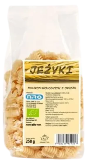 MAKARON ORKISZOWY JEŻYKI BIO 250 g