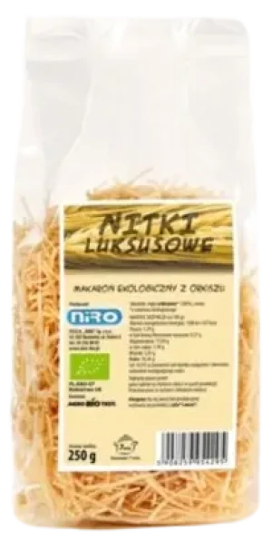 MAKARON ORKISZOWY NITKI LUKSUSOWE BIO 250 g