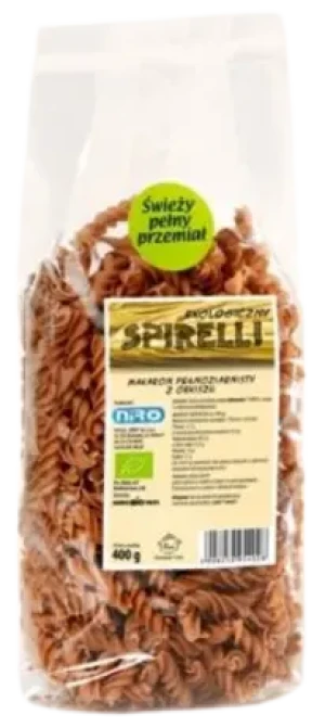 MAKARON ORKISZOWY RAZOWY SPIRELLI BIO 400g