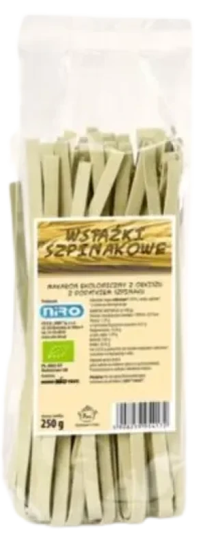MAKARON ORKISZOWY SZPINAKOWY WSTĄŻKI BIO 250 g