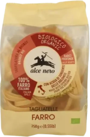 MAKARON Z PŁASKURKI GNIAZDA TAGLIATELLE BIO 250 g