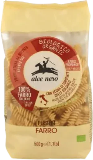 MAKARON Z PŁASKURKI FUSILLI BIO 500 g