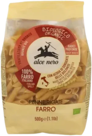 MAKARON Z PŁASKURKI PENNE BIO 500 g