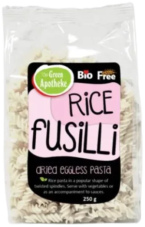MAKARON Z RYŻU BIAŁEGO ŚWIDERKI FUSILLI BEZGLUTENOWY BIO 250 g