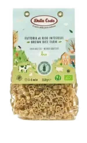 MAKARON Z RYŻU BRĄZOWEGO FARMA BEZGLUTENOWY BIO 250 g