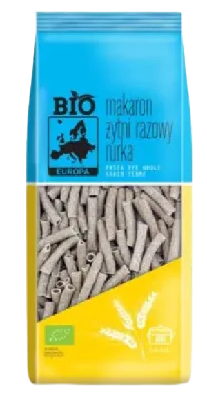 MAKARON ŻYTNI RAZOWY RURKA BIO 400 g