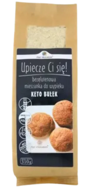 MIESZANKA DO WYPIEKU BUŁEK BEZGLUTENOWA (KETO) 310 g