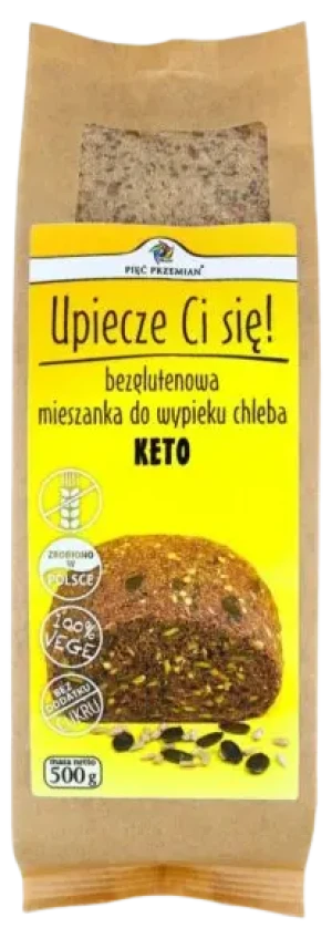 MIESZANKA DO WYPIEKU CHLEBA BEZGLUTENOWA KETO 500 g