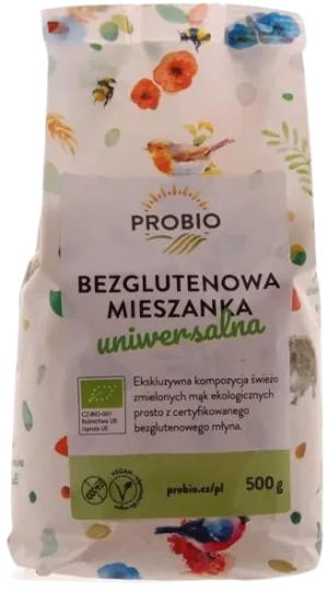 MIESZANKA DO WYPIEKU UNIWERSALNA BEZGLUTENOWA BIO 500 g