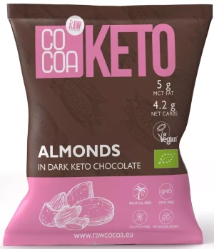 MIGDAŁY W CZEKOLADZIE KETO BEZ DODATKU CUKRU BIO 70 g