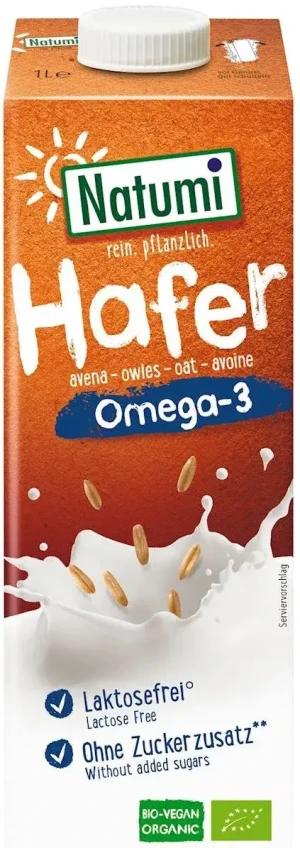 NAPÓJ OWSIANY OMEGA 3 BEZ CUKRU BIO 1 L