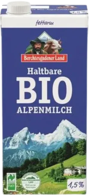 MLEKO UHT (min. 1,5 % TŁUSZCZU) BIO 1 L