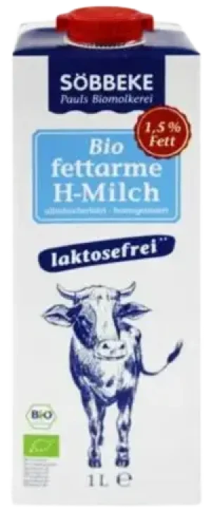 MLEKO BEZ LAKTOZY 1,5 % TŁUSZCZU BIO 1 L