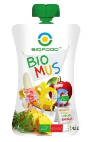 MUS ANANASOWO-BANANOWO-JABŁKOWY BEZGLUTENOWY BIO 90 g