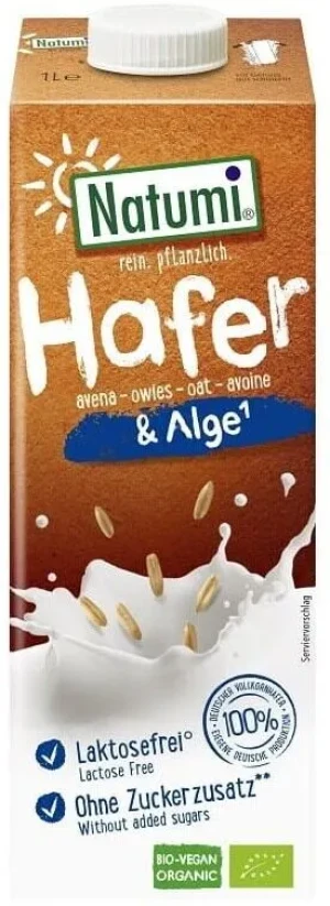 NAPÓJ OWSIANY Z ALGAMI MORSKIMI BEZ CUKRU BIO 1 L