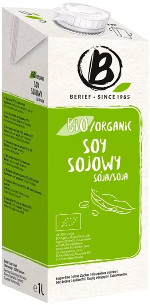 NAPÓJ SOJOWY NATURALNY BEZ CUKRU BEZGLUTENOWY BIO 1 L