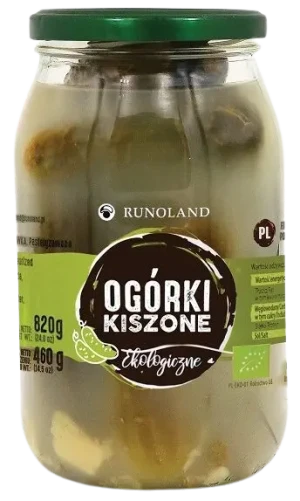 OGÓRKI KISZONE MAŁOSOLNE BIO 820 g (460 g)