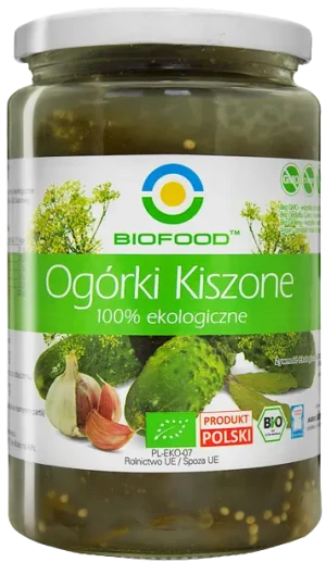 OGÓRKI KISZONE BEZGLUTENOWE BIO 700 g (400 g)