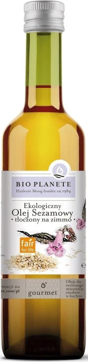 OLEJ SEZAMOWY TŁOCZONY NA ZIMNO BIO 500 ml