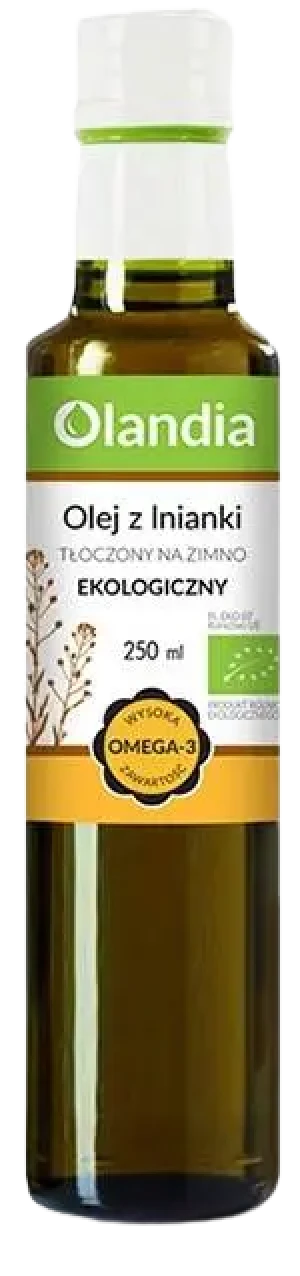 OLEJ Z LNIANKI TŁOCZONY NA ZIMNO BIO 250 ml