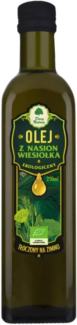 OLEJ Z NASION WIESIOŁKA TŁOCZONY NA ZIMNO BIO 250 ml