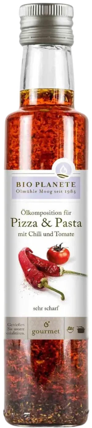 OLEJ DO PIZZY I MAKARONU O SMAKU CHILI I POMIDORA BIO 250 ml