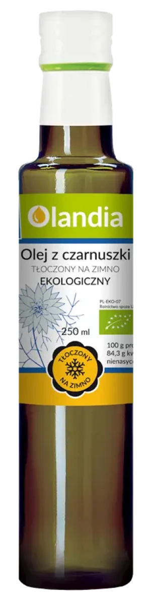 OLEJ Z CZARNUSZKI TŁOCZONY NA ZIMNO BIO 250 ml
