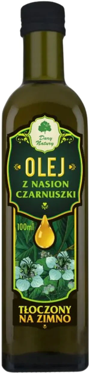 OLEJ Z NASION CZARNUSZKI TŁOCZONY NA ZIMNO BIO 100 ml