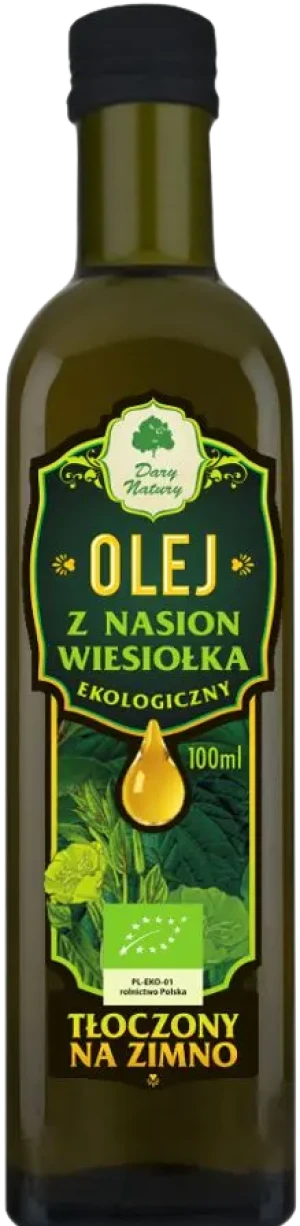 OLEJ Z NASION WIESIOŁKA TŁOCZONY NA ZIMNO BIO 100 ml