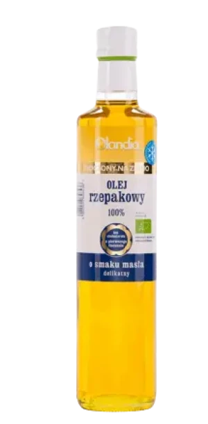 OLEJ Z ZARODKÓW RZEPAKU O SMAKU MASŁA TŁOCZONY NA ZIMNO BIO 500 ml