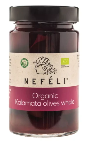 OLIWKI CZARNE KALAMATA Z PESTKĄ W ZALEWIE BIO 300 g (170 g)