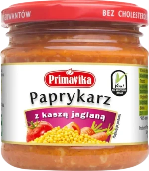 PAPRYKARZ WEGETARIAŃSKI Z KASZĄ JAGLANĄ BEZGLUTENOWY 160 g