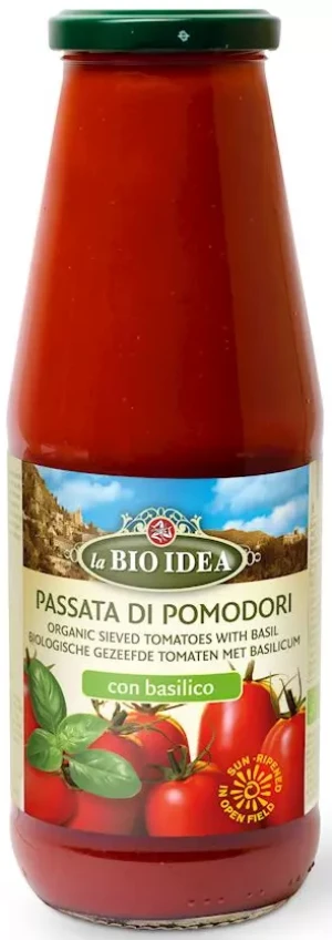 PRZECIER POMIDOROWY PASSATA Z BAZYLIĄ BIO 680 g