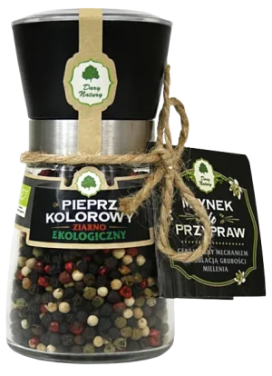 PIEPRZ KOLOROWY ZIARNO W MŁYNKU BIO 80 g