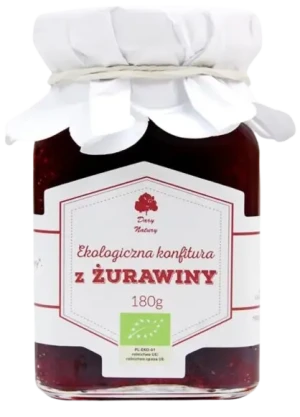KONFITURA Z ŻURAWINY BIO 180 g