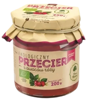 PRZECIER Z OWOCÓW RÓŻY BIO 200 g