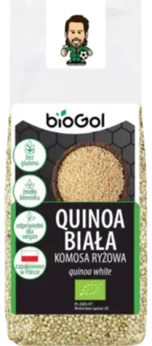 QUINOA BIAŁA KOMOSA RYŻOWA BEZGLUTENOWA BIO 250 g