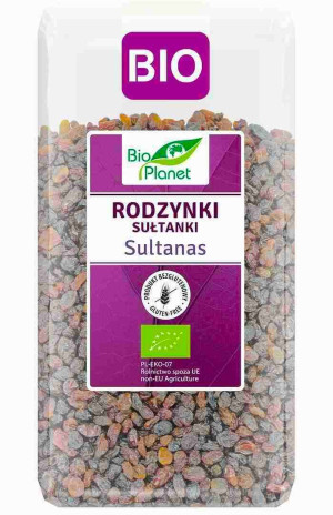 RODZYNKI BEZGLUTENOWE SUŁTANKI BIO 400 g