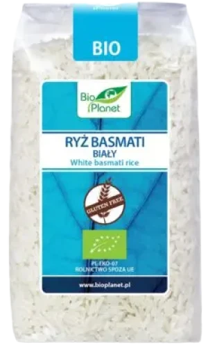 RYŻ BASMATI BIAŁY BEZGLUTENOWY BIO 500 g