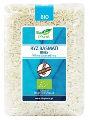 RYŻ BASMATI BIAŁY BEZGLUTENOWY BIO 1 kg
