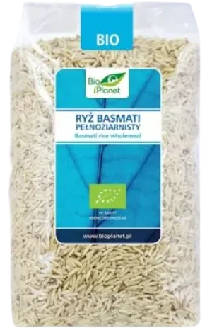 RYŻ BASMATI PEŁNOZIARNISTY BIO 1 kg