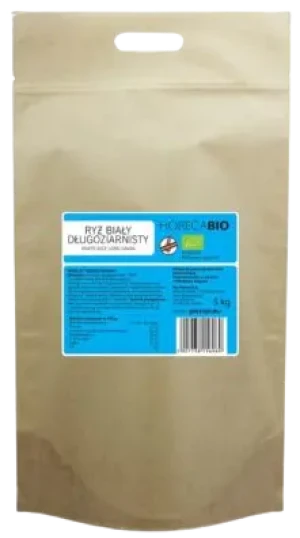 RYŻ BIAŁY DŁUGOZIARNISTY BEZGLUTENOWY BIO 5 kg