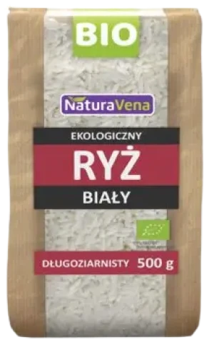 RYŻ DŁUGOZIARNISTY BIAŁY BIO 500 g