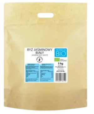 RYŻ JAŚMINOWY BIAŁY BEZGLUTENOWY BIO 5 kg